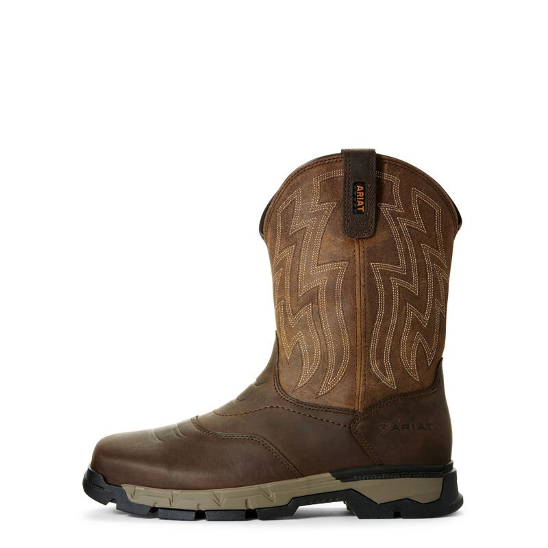 Ariat Work: Rebar Flex Western Zapatos de Seguridad Hombre - Marrones (HCIBJ0541)